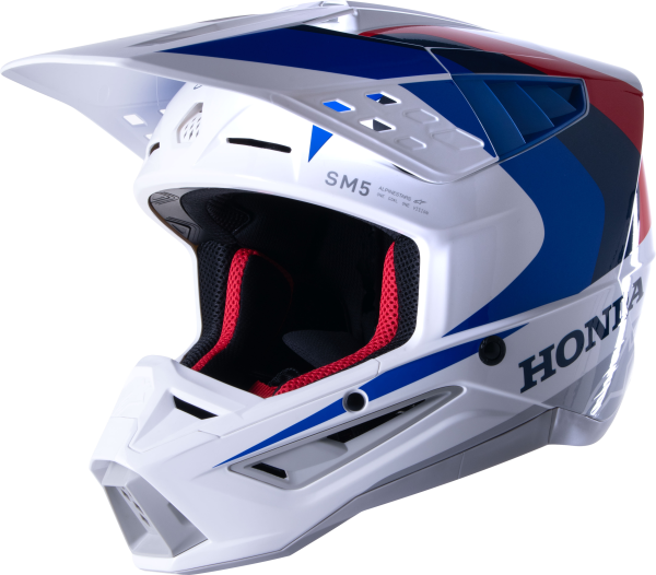 ALPINESTARS - HONDA S-M5 HELMET WHITE/BLUE/RED GLOSSY XS - Image 1