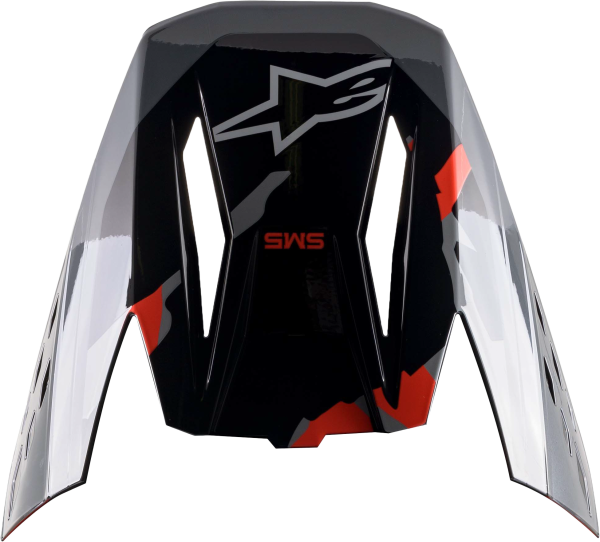 ALPINESTARS - VISOR S-M5 - ROVER RED FLUO/GREYCAMO - Image 1