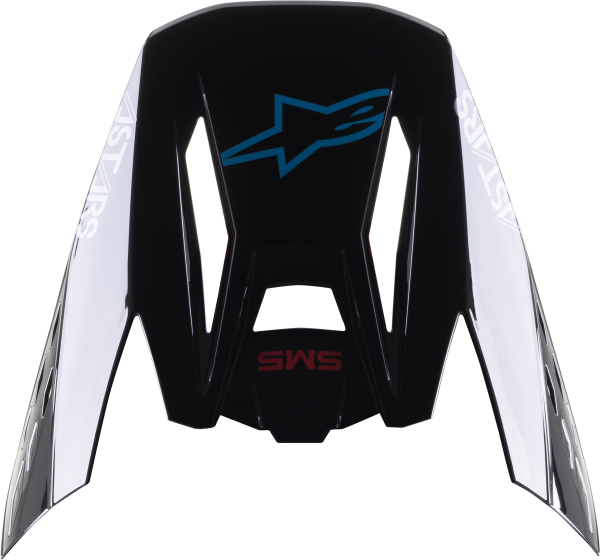 ALPINESTARS - S-M5 BOND VISOR BLACK/CYAN GLOSSY - Image 1