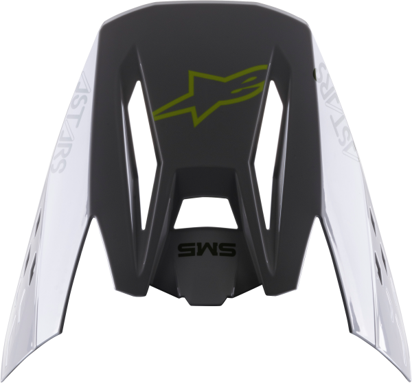 ALPINESTARS - S-M5 BOND VISOR SILVER/YELLOW FLUO GLOSSY - Image 1