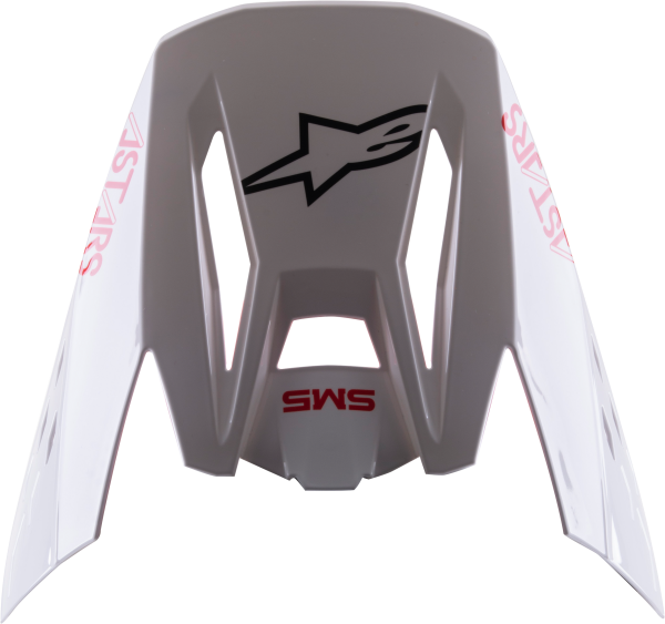 ALPINESTARS - S-M5 BOND VISOR WHITE/RED GLOSSY - Image 1