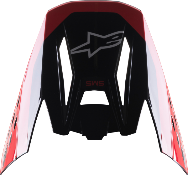 ALPINESTARS - S-M5 BEAM VISOR BLACK/RED GLOSSY - Image 1