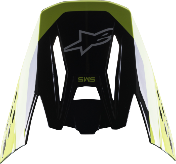 ALPINESTARS - S-M5 BEAM VISOR BLACK/YELLOW FLUO GLOSSY - Image 1