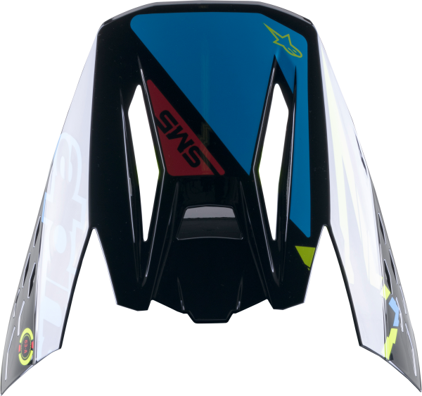 ALPINESTARS - S-M5 ACTION VISOR BLACK/CYAN/FLUO YELLOW - Image 1