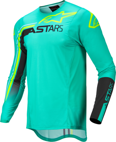 ALPINESTARS - SUPERTECH BLAZE JERSEY PASTEL GRN/BLK/YELLOW FLUO 2X - Image 1