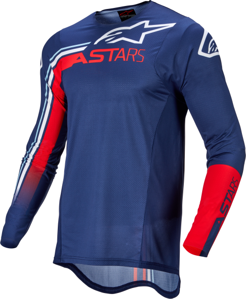 ALPINESTARS - SUPERTECH BLAZE JERSEY DARK BLUE/BRIGHT RED/WHITE 2X - Image 1