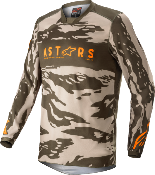 ALPINESTARS - RACER TACTICAL JERSEY MLTRY/SAND CAMO/TANGE 2X - Image 1