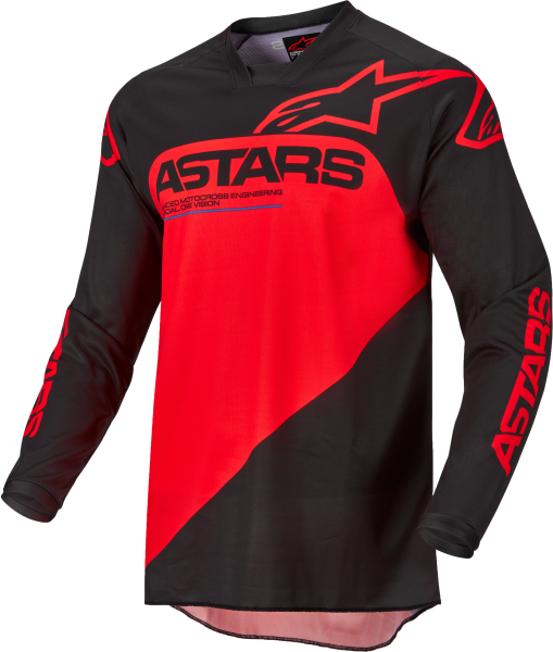 ALPINESTARS - RACER SUPERMATIC JERSEY BLACK/BRIGHT RED 2X - Image 1