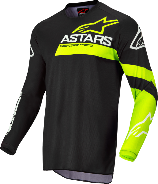 ALPINESTARS - FLUID CHASER JERSEY BLACK/YELLOW FLUO 2X - Image 1