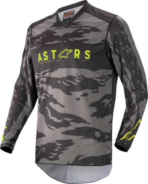 ALPINESTARS - YOUTH RACER TACTICAL JERSEY BLKGREY CAMOYLW FLUO YL - Image 1