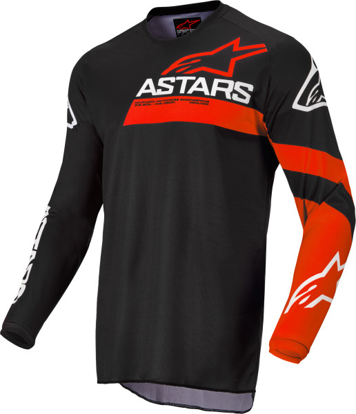 ALPINESTARS - YOUTH RACER CHASER JERSEY BLACK/BRIGHT RED YL - Image 1