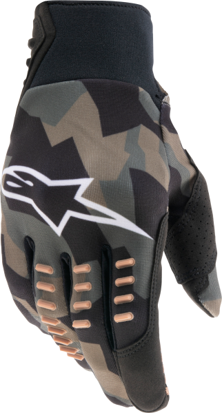 ALPINESTARS - SMX-E GLOVES BLACK/CAMO/SAND 2X - Image 1