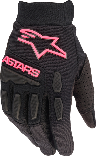 ALPINESTARS - STELLA FULL BORE GLOVES BLACK/PINK FLUO LG - Image 1