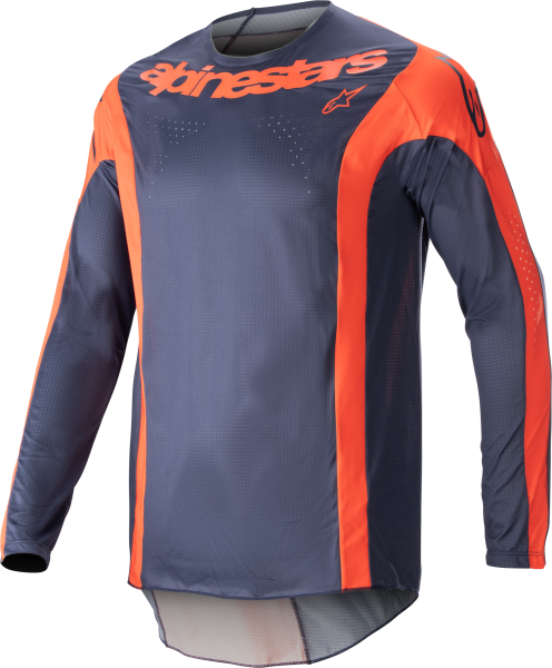 ALPINESTARS - TECHSTAR ARCH JERSEY NIGHT NAVY/HOT ORANGE 2X - Image 1