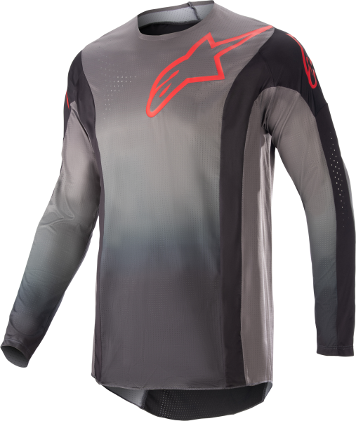 ALPINESTARS - TECHSTAR SEIN JERSEY BLACK/NEON RED 2X - Image 1