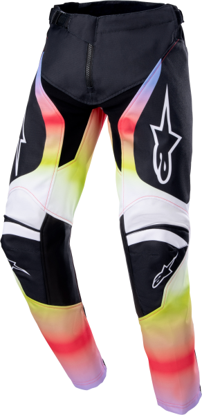 ALPINESTARS - YOUTH RACER SEMI PANTS BLACK/MULTI COLOR 22 - Image 1