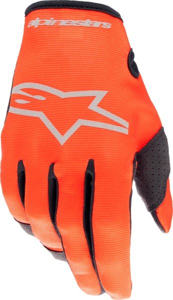 ALPINESTARS - YOUTH & KIDS RADAR GLOVES HOT ORANGE/BLACK 2XS - Image 1