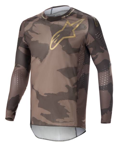 ALPINESTARS - SUPERTECH LE SQUAD 23 JERSEY DARK BROWN/KANGAROO GOLD 2X - Image 1