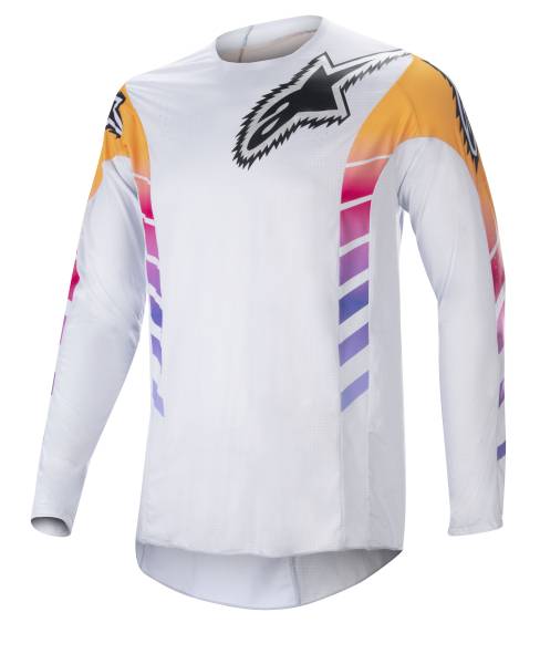 ALPINESTARS - TECHSTAR LE DAYTONA 23 JERSEY GREY/ORANGE FLUO/RHODAMINE LG - Image 1