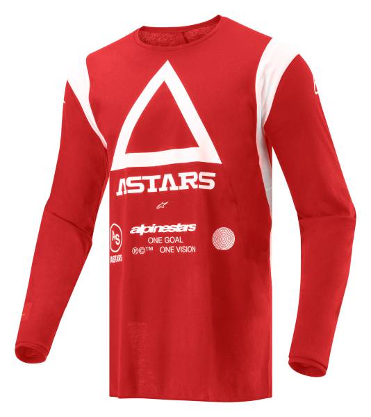 ALPINESTARS - TECHDURA JERSEY BRIGHT RED 2X - Image 1