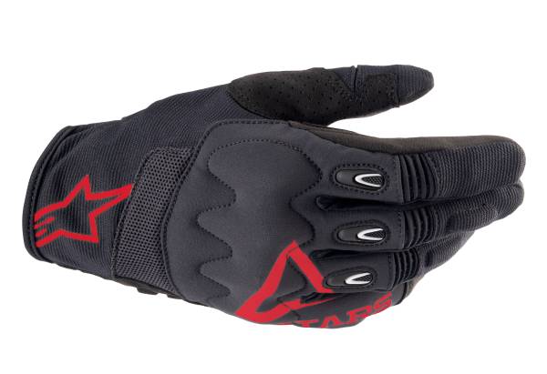 ALPINESTARS - TECHDURA GLOVES FIRE RED/BLACK MD - Image 1