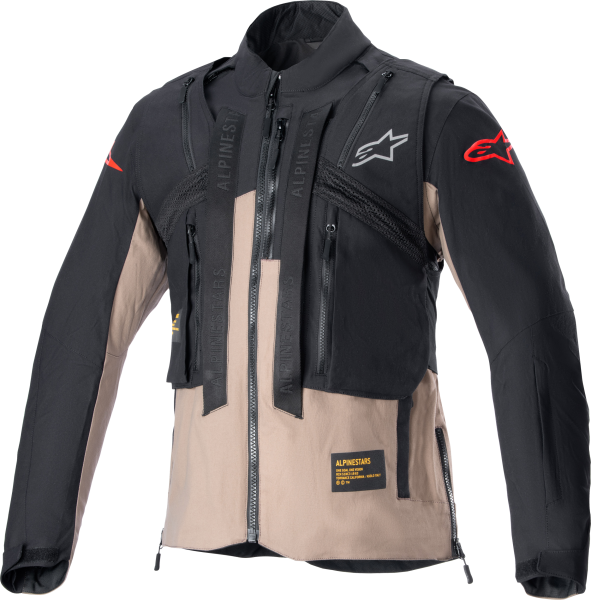 ALPINESTARS - TECHDURA JACKET BLACK/FALCON BROWN 2X - Image 1