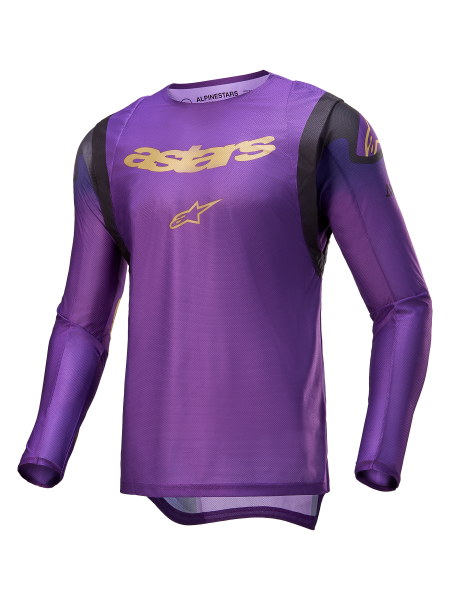 ALPINESTARS - SUPERTECH LE CHAMP JERSEY ULTRAVIOLET/GOLD/BLACK 2X - Image 1