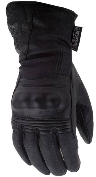 HIGHWAY 21 - WOMEN'S BLACK ROSE GLOVES BLACK 2X - Image 1