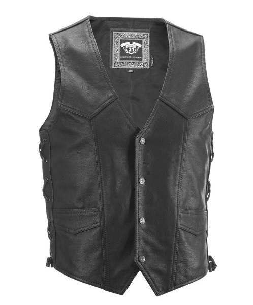 HIGHWAY 21 - SIX SHOOTER VEST BLACK 2X - Image 1