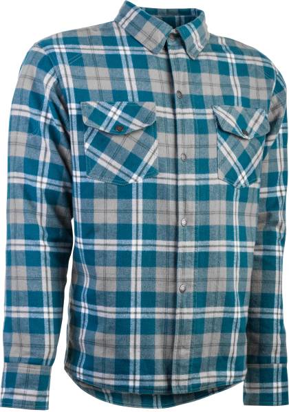 HIGHWAY 21 - MARKSMAN FLANNEL GREY/BLUE 2X - Image 1