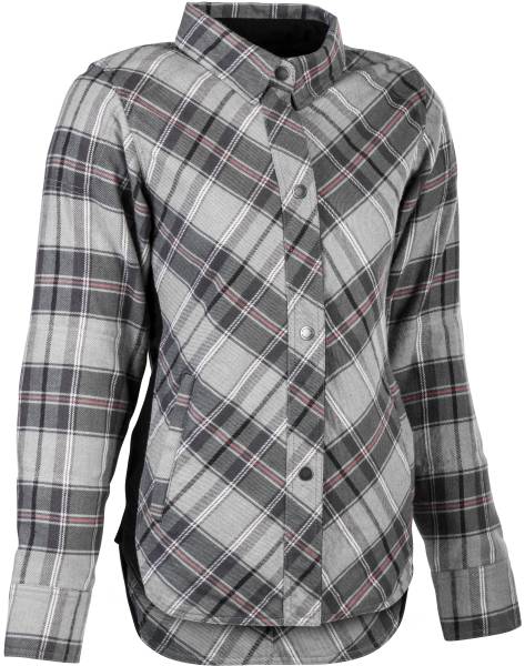 HIGHWAY 21 - WOMEN'S ROGUE FLANNEL PINK/GREY 2X - Image 1