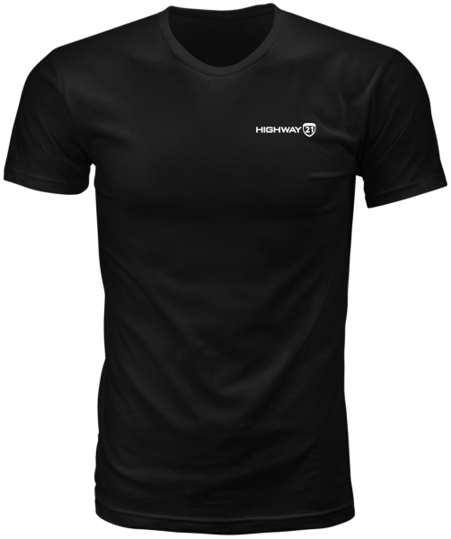 HIGHWAY 21 - CORPORATE TEE BLACK 2X - Image 1