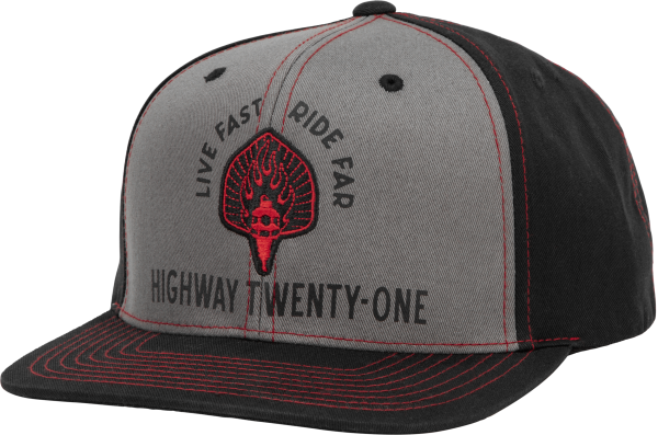 HIGHWAY 21 - RANGER HAT BLACK/GREY - Image 1