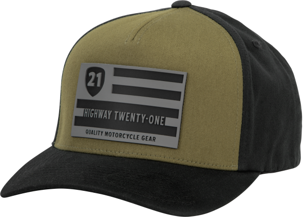 HIGHWAY 21 - PATRIOT HAT GREEN/BLACK LG/XL - Image 1