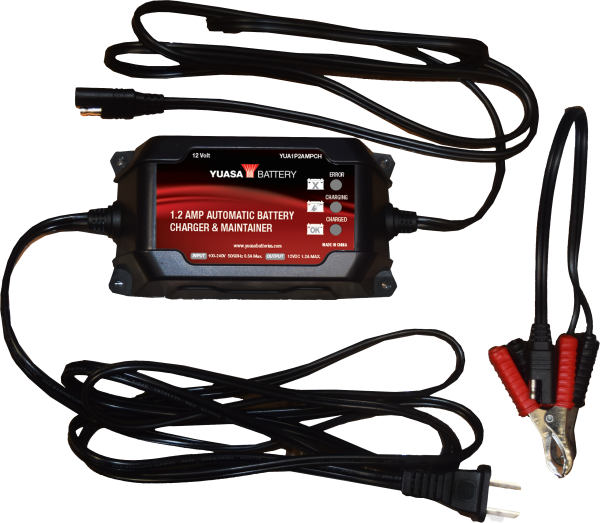 YUASA - 1.2 AMP CHARGER & MAINTAINER (12V) - Image 1