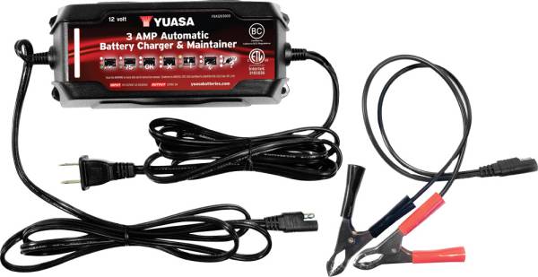 YUASA - 12V 3-AMP BATTERY CHARGER - Image 1