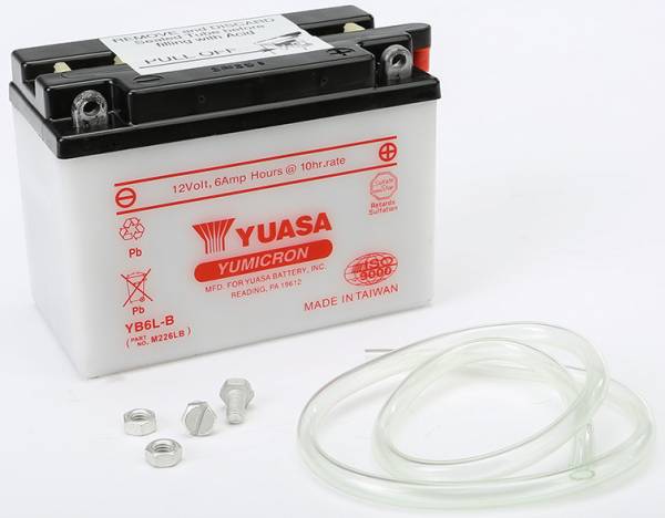 YUASA - BATTERY YB6L-B CONVENTIONAL - Image 1