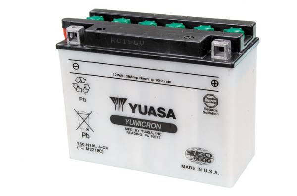 YUASA - BATTERY Y50-N18L-A-CX CONVENTIONAL - Image 1