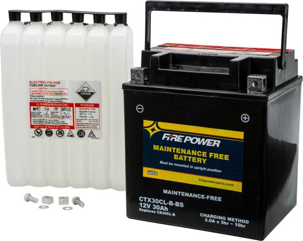 FIRE POWER - BATTERY CTX30CL-B-BS MAINTENANCE FREE - Image 1