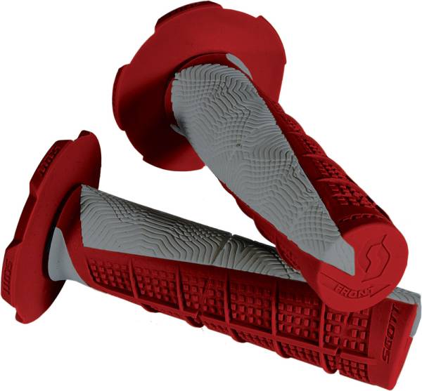 SCOTT - DEUCE MX GRIPS (RED/GREY) - Image 1