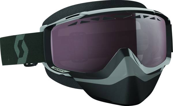 SCOTT - GOGGLE SPLIT OTG SNO-X B LK/WHT AMP SIL CHROME LENS - Image 1