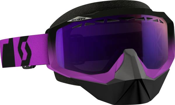 SCOTT - HUSTLE SNOCROSS GOGGLE OXIDE PURPLE/BLK W/PURPLE CHROME - Image 1