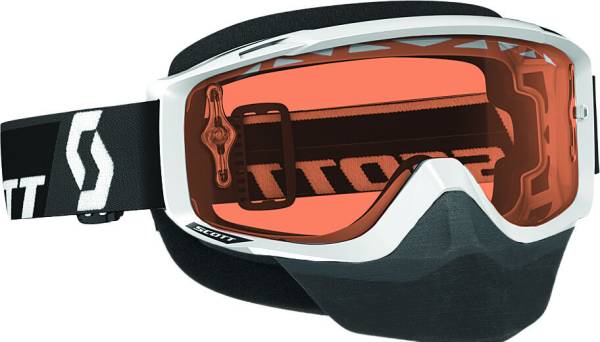 SCOTT - SPLIT OTG SNOCROSS GOGGLE WHITE W/AMP ROSE LENS - Image 1