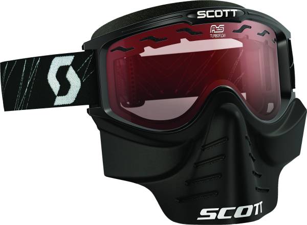 SCOTT - 83X SAFARI FACEMASK BLACK W/ACS ROSE LENS - Image 1