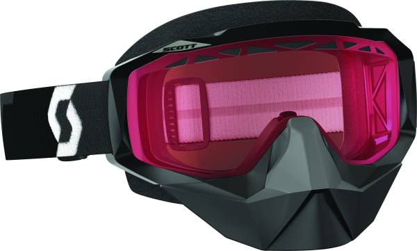 SCOTT - HUSTLE SNO-X GOGGLE BLACK AMP ROSE LENS - Image 1