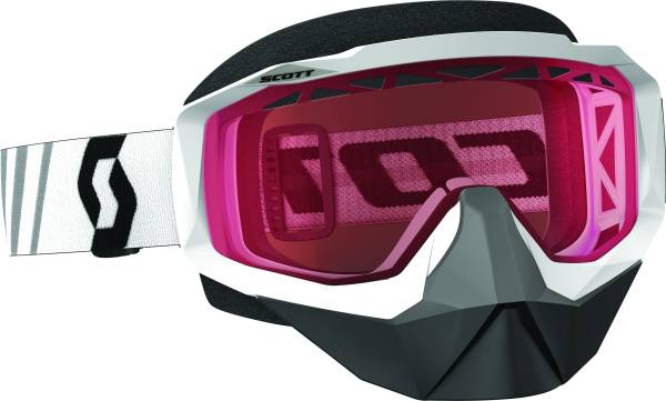 SCOTT - HUSTLE SNO-X GOGGLE WHITE AMP ROSE LENS - Image 1