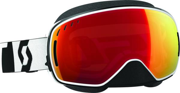 SCOTT - LCG SNO-X GOGGLE BLACK/WHITE CHROME W/CLEAR LENSES - Image 1