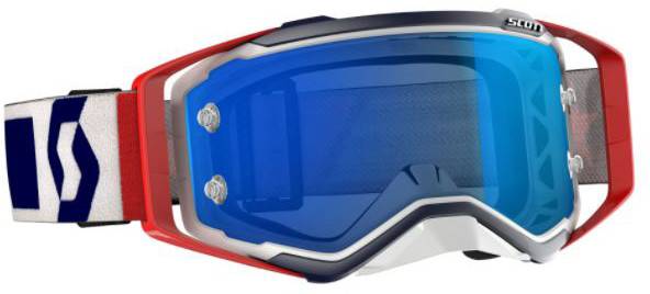 SCOTT - PROSPECT GOGGLE RED/WHITE/BLUE W/BLUE LENS - Image 1