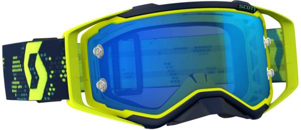 SCOTT - PROSPECT GOGGLE YELLOW/BLUE W/ELECTRIC BLUE CHROME LENS - Image 1