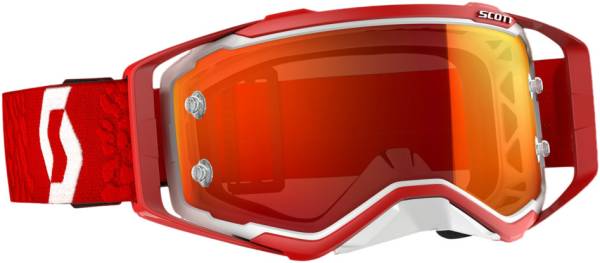 SCOTT - PROSPECT GOGGLE WHITE/RED W/ORANGE CHROME WORKS - Image 1